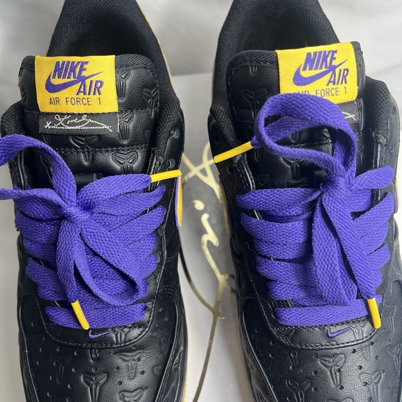 Nike Kobe Bryant x Air Force 1 Retro Low | Lakers - Away | HV5122-001 | Size 7.5 - Picture 6 of 16
